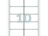 Avery Name Tag Template 10 Per Sheet Word Template for Avery L4785 Avery