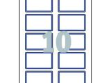 Avery Name Tag Template 10 Per Sheet Word Template for Avery L4787 Avery