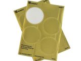 Avery Notarial Seals 5868 Template Avery 5868 Print or Write Notarial Labels Gold Pack Of