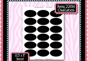Avery Oval Template Avery 22814 Oval Labels Template Instant Download Psd and Png