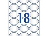 Avery Oval Template Crystal Clear Oval Multi Purpose Labels 959165 Avery