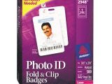 Avery Photo Id Badge Templates Avery Fold Clip Id Name Badges Ave2948 Shoplet Com