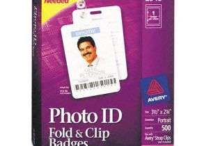 Avery Photo Id Badge Templates Avery Fold Clip Id Name Badges Ave2948 Shoplet Com