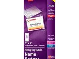 Avery Pin Style Name Badges 74549 Template White Adhesive Name Badges 2 1 3 Quot X 3 3 8 Quot Pack Of 80