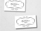 Avery Place Card Template for Mac Printable Place Card Template Instant Download Escort Card