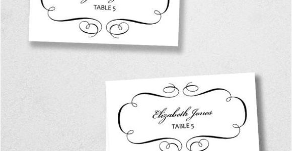 Avery Place Card Template for Mac Printable Place Card Template Instant Download Escort Card