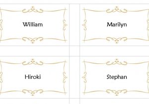 Avery Place Card Templates Compatible with Avery Place Card Template
