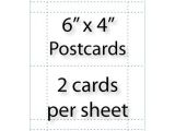 Avery Postcard Template 2 Per Sheet wholesale 6×4 Postcards Avery 5389 Compatible