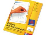 Avery Printable Self Adhesive Tabs 16282 Template Avery 16282 Printable Plastic Tabs with Repositionable