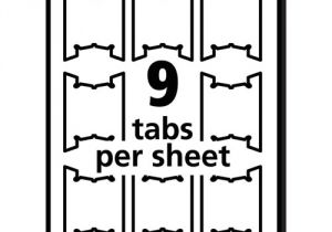 Avery Printable Tabs Template Avery 5567 Printable Hanging File Tabs