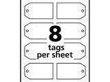 Avery Printable Tags with Strings Template Lot 2070g Lot Of 3 Avery Printable Tags with Strings