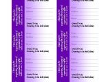 Avery Raffle Ticket Template Free Download Raffle Ticket Purple No Stub Works with Avery 5871