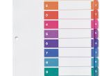 Avery Ready Index 12 Tab Template Avery Ready Index Table Of Contents Reference Divider Ld