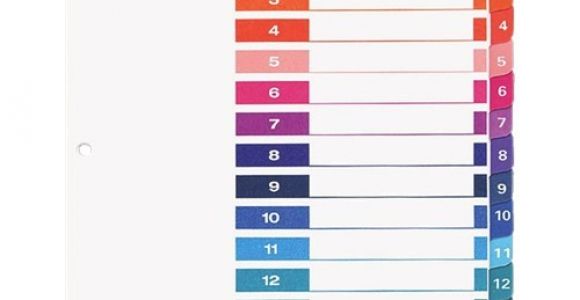 Avery Ready Index 12 Tab Template Avery Table Of Contents Template 15 Tab Brokeasshome Com
