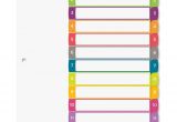Avery Ready Index 12 Tab Template Quot Avery Ready Index Table Of Contents Dividers Multicolor