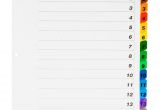 Avery Ready Index 15 Tab Template Avery Ready Index 15 Tab Template