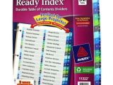 Avery Ready Index Double Column Dividers 32 Tabs Template Avery 1 32 Tab 11 Quot X 8 5 Quot Double Column toc Dividers 11322