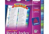 Avery Ready Index Double Column Dividers 32 Tabs Template Avery Double Column Index Divider Ld Products