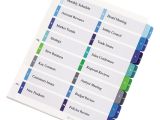 Avery Ready Index Double Column Dividers 32 Tabs Template Avery Ready Index Double Column Customizable Table Of