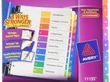 Avery Ready Index Template 10 Tab Avery Ready Index Table Of Contents Dividers 10 Tab Set