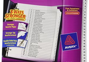 Avery Ready Index Template 31 Tab Avery Ready Index Classic Tab Titles 31 Tab 1 31 8 5 X