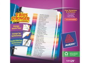 Avery Ready Index Template 31 Tab Avery Ready Index Table Of Contents Dividers 31 Tab Set