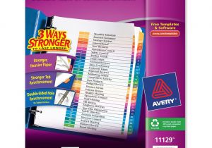 Avery Ready Index Template 31 Tab West Coast Office Supplies Office Supplies Binders