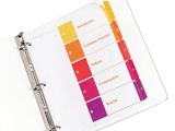 Avery Ready Index Template 5 Tab 11187 Avery 11187 Ready Index 5 Tab Multi Color Table Of