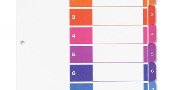 Avery Ready Index Template Avery Ready Index Customizable Table Of Contents Classic