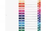 Avery Ready Index Template Avery Table Of Contents Template 15 Tab Brokeasshome Com