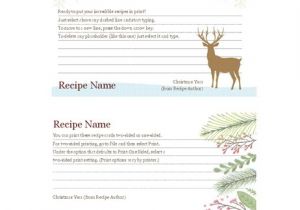 Avery Recipe Card Template Recipe Cards Christmas Spirit Design Works with Avery