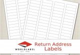 Avery Return Address Label Template Address Labels Word