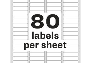 Avery Return Address Labels 80 Per Sheet Template Avery Return Address Label