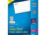 Avery Return Address Labels Template 5195 Avery Easy Peel Return Address Labels White 1500 Pack 1