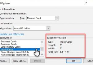 Avery Rolodex Template How to Make Index Cards In Microsoft Word 2016
