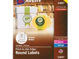 Avery Round Labels 2 Inch Template Avery Permanent Print to the Edge Round Labels Laser