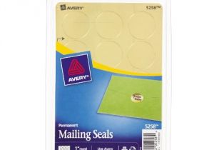 Avery Round Labels 2 Inch Template Avery Printable Gold Metallic Mailing Seals for Inkjet
