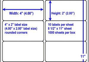 Avery Shipping Label 10 Per Sheet – 2 X 4 Template White Laser Labels Blank White Labels Similar to Avery