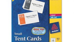 Avery Small Tent Card Template Avery 5302 Tent Cards Inkjet Laser Small 160 Cards New