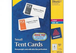 Avery Small Tent Card Template Avery 5302 Tent Cards Inkjet Laser Small 160 Cards New