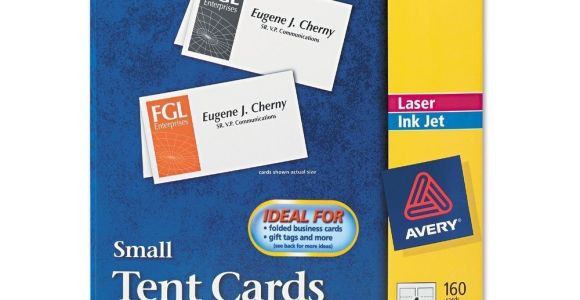 Avery Small Tent Card Template Avery 5302 Tent Cards Inkjet Laser Small 160 Cards New