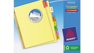 Avery Tab Inserts for Dividers 8 Tab Template Avery 11111 Insertable Big Tab Dividers 8 Tab Letter