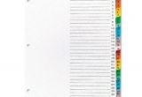 Avery Table Of Contents Template 31 Tab Avery 1 31 Tab Office Essentials Table 39 N Tabs Dividers