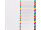 Avery Table Of Contents Template 31 Tab Avery Customizable Table Of Contents Dividers 1 31 Tabs