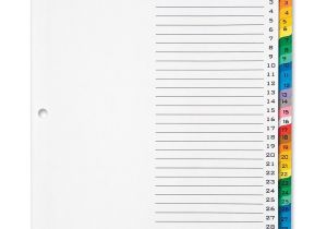 Avery Table Of Contents Template 31 Tab Avery Office Essentials Table 39 N Tabs Dividers the