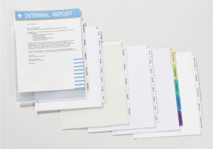 Avery Template 11447 Avery Index Maker Clear Label Dividers with Easy Apply