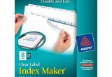 Avery Template 11447 Avery Index Maker Label Dividers White 8 Tabs Divider