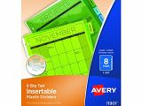 Avery Template 11901 Avery 11901 Insertable Big Tab Plastic Dividers 8 Tab