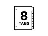 Avery Template 11903 Avery Big Tab Insertable Plastic Dividers 8 12 X 11