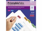 Avery Template 16281 Ave16281 Avery Printable Plastic Tabs with Repositionable